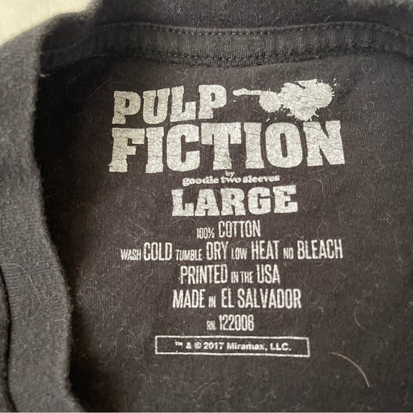 PULP FICTION Mia Wallace Tshirt Graphic size larger - Picture 4 of 6